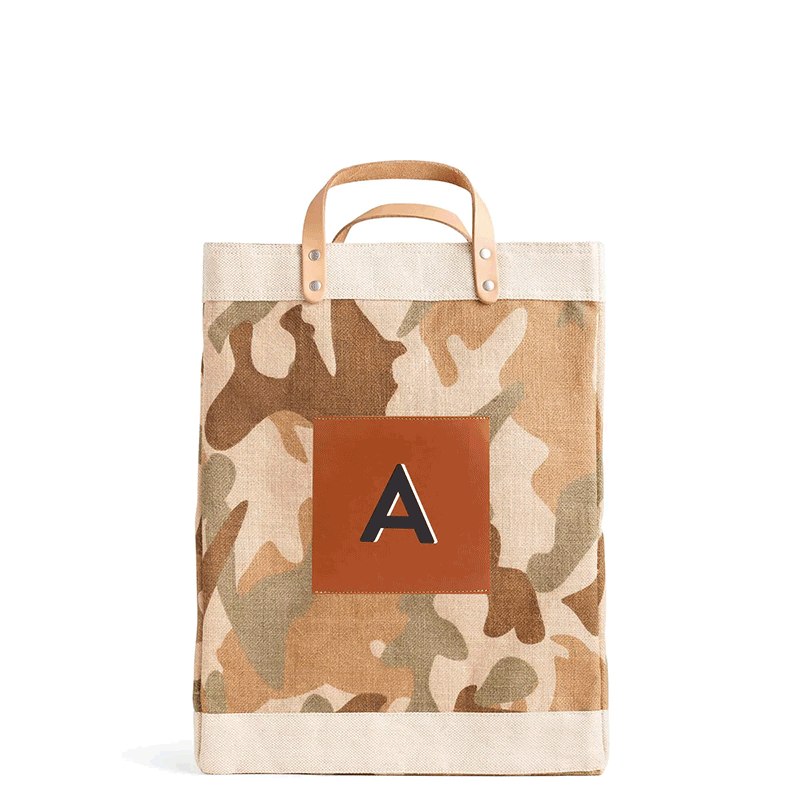 A market bag holding gifts for an event
