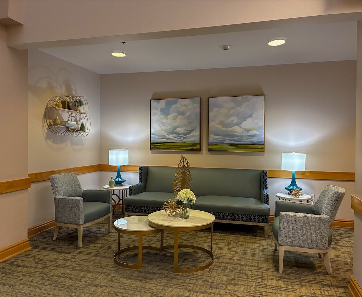Meadow View lobby sitting area.