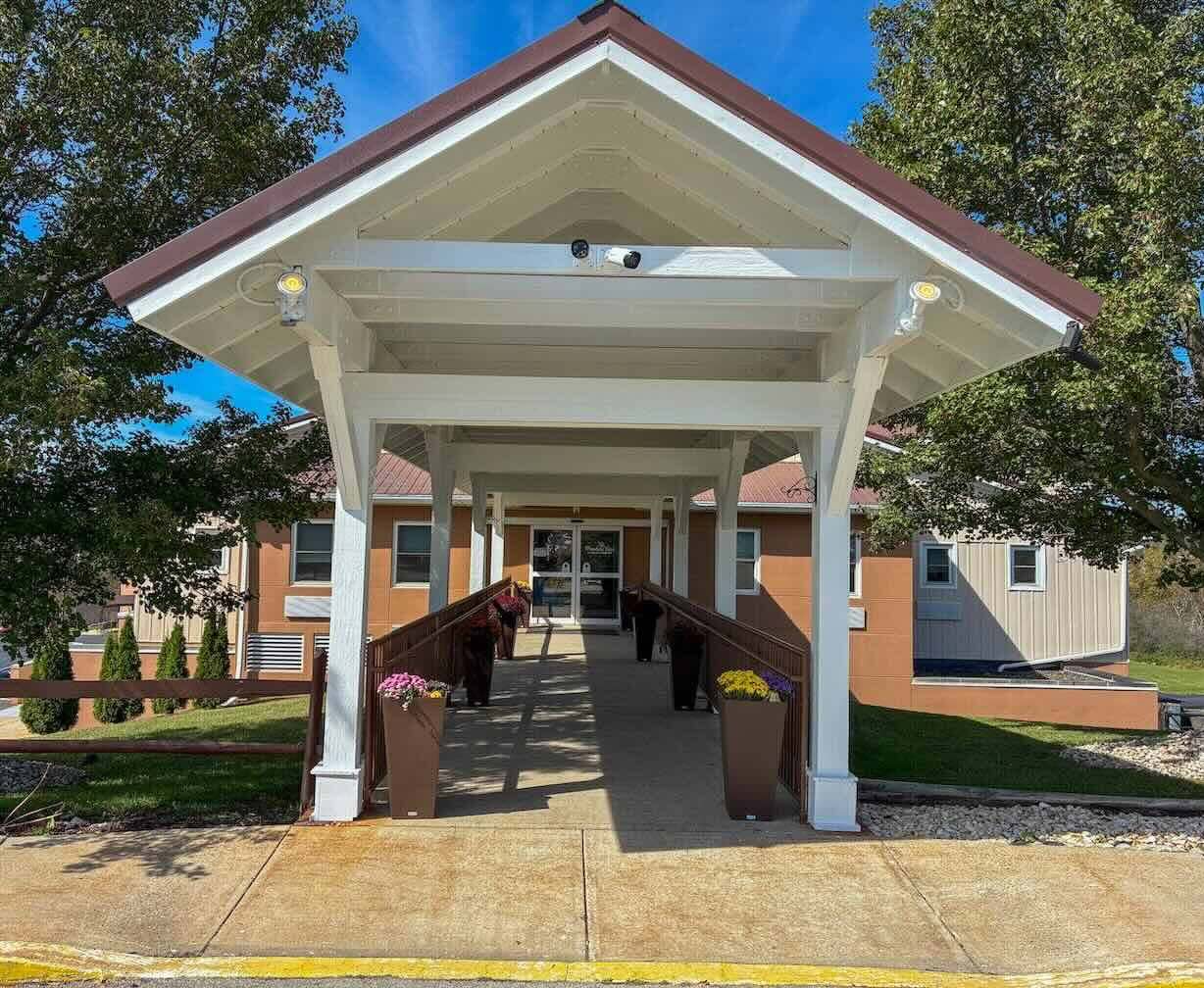 Meadow View front entrance.