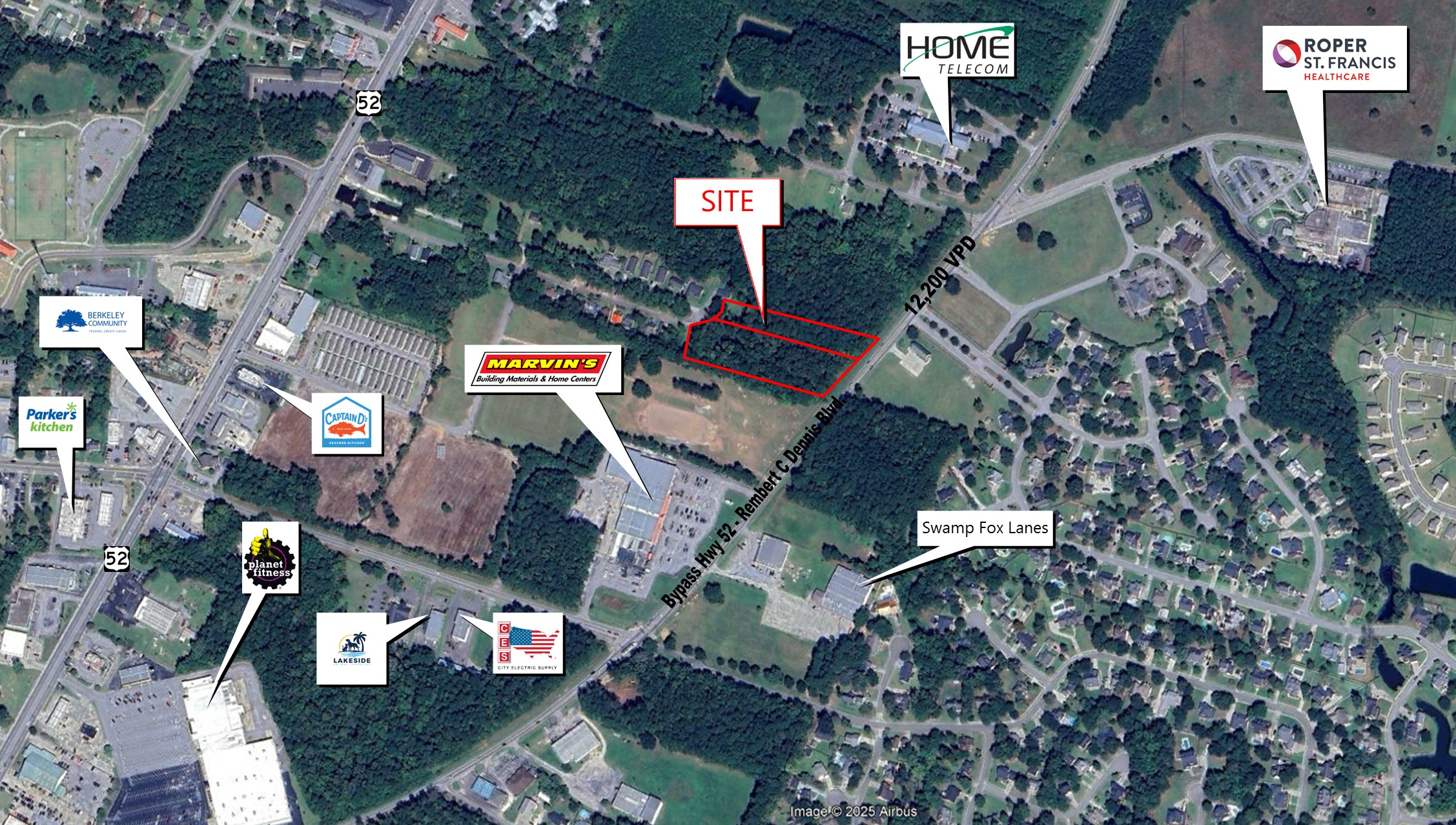 Bypass Highway 52/Stoney Landing Road Moncks Corner, SC