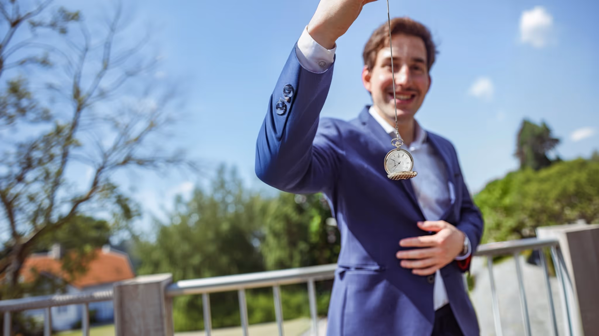 Felix Koller mit Uhr