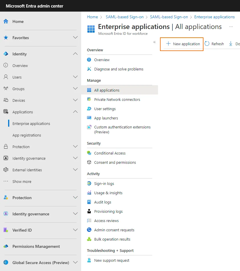 App-Erstellung bei Microsoft Entra ID