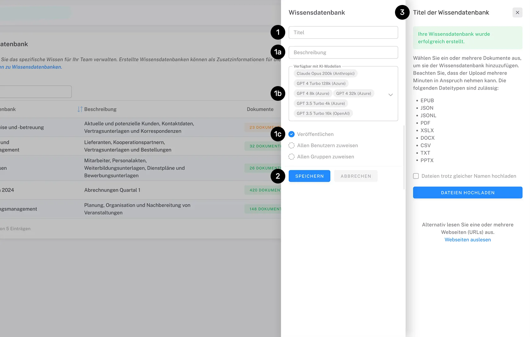 Erstellung einer Wissensdatenbank - Handbuch - nele.ai