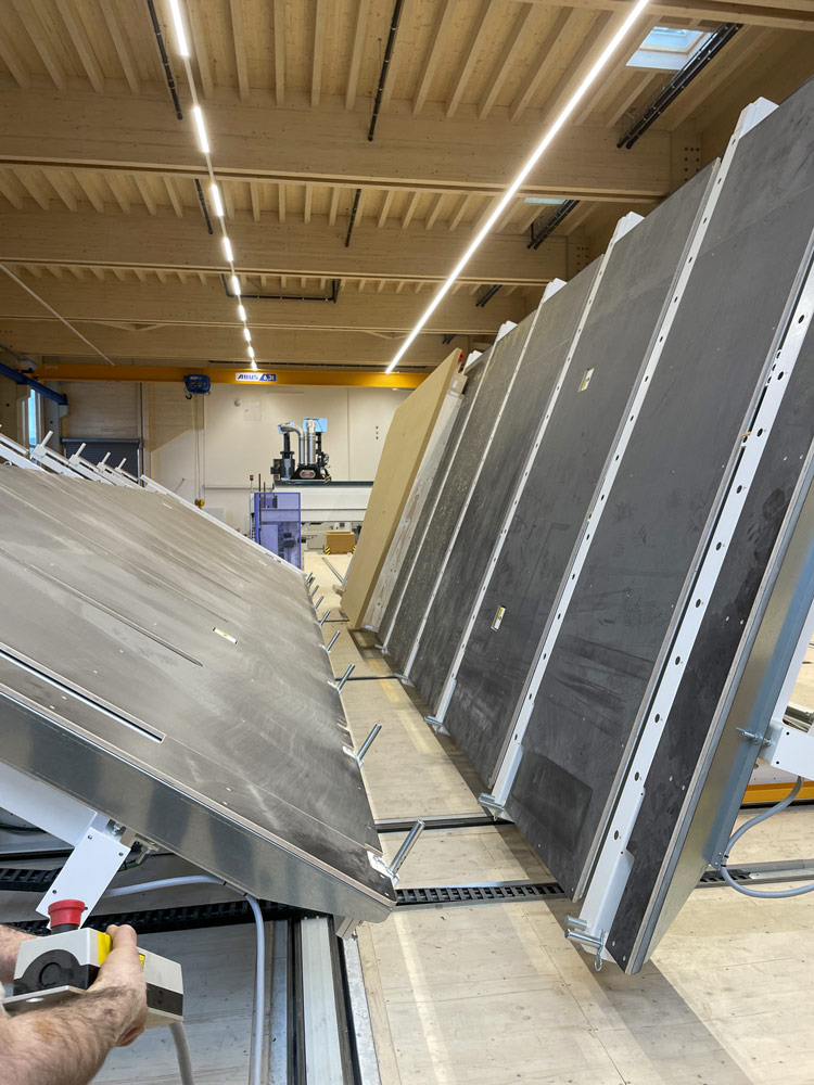 Einblick in Produktion von Holzbau Nüßlein aus Zapfendorf bei Bamberg