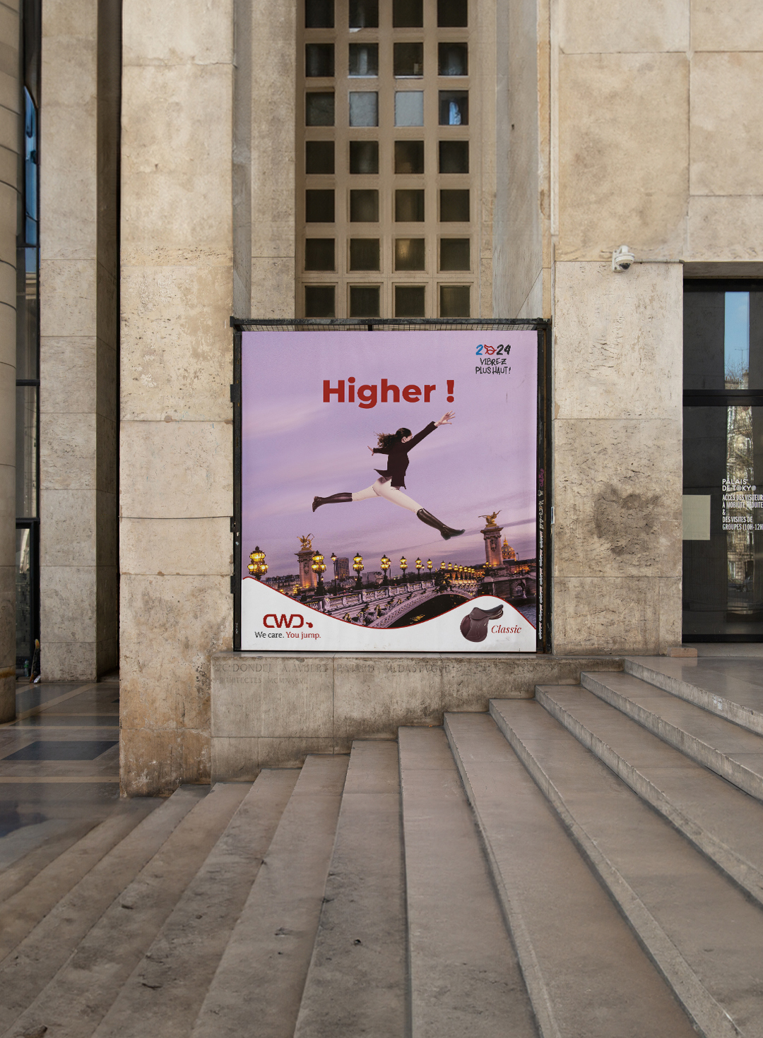 Campagne de communication de CWD au Palais de Tokyo à Paris