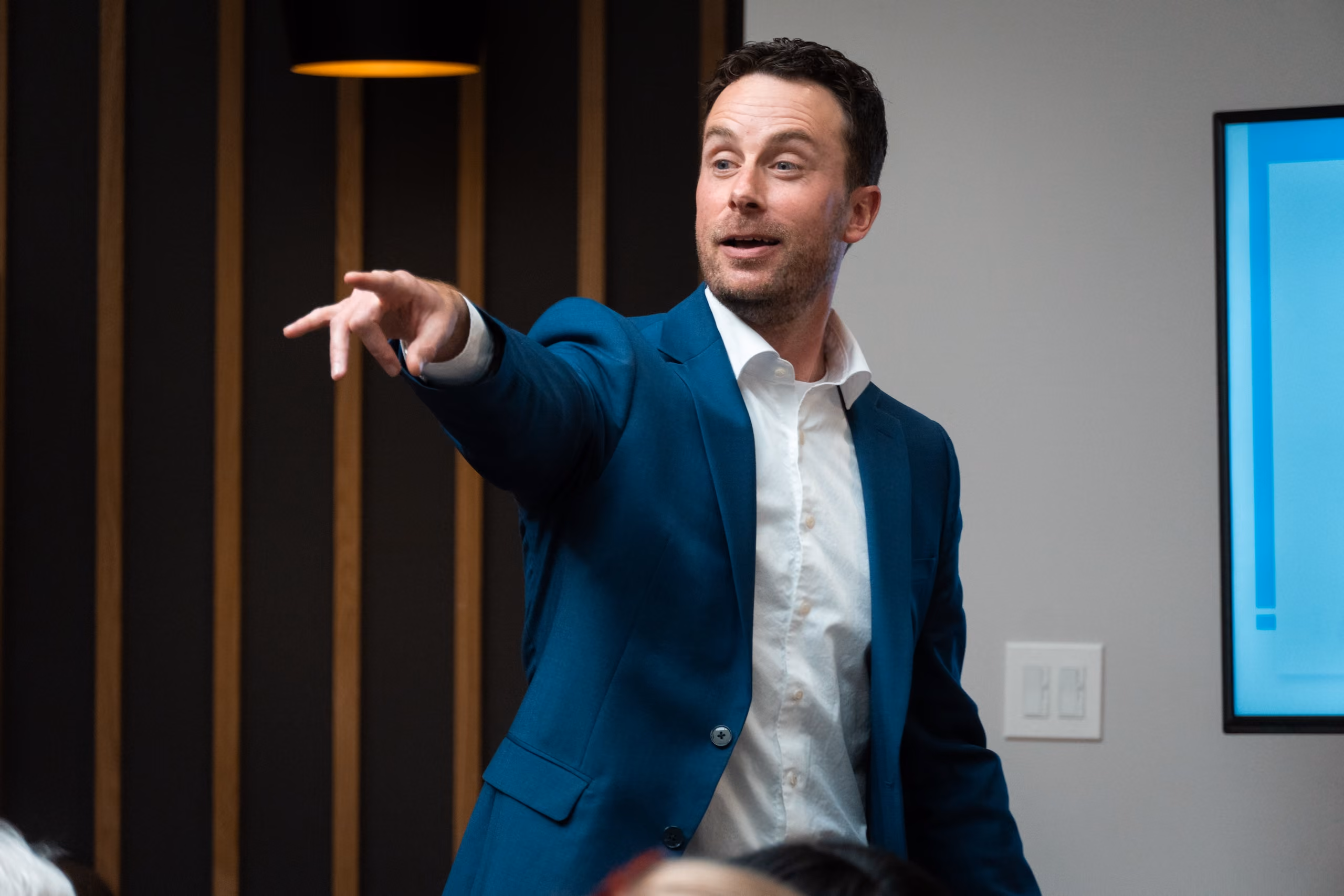 Stephen giving lecture