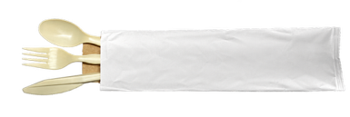 Calcium carbonate cutlery set