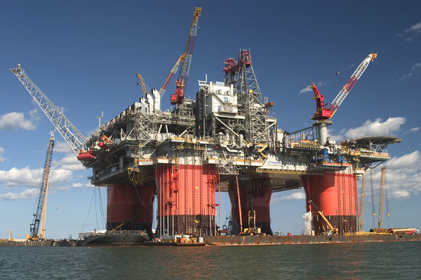 Oil rig close up 