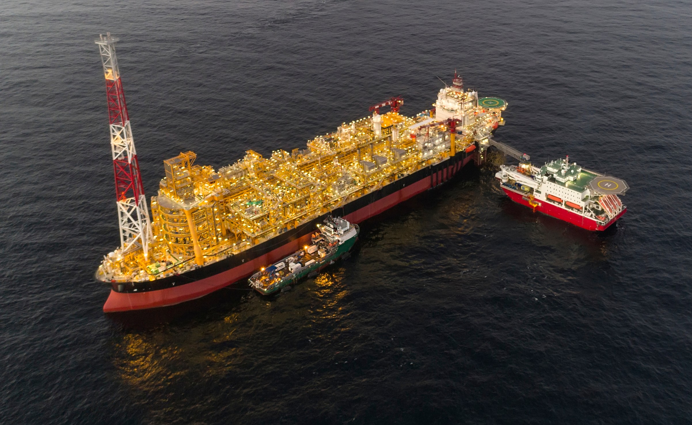 Oil rig close up 