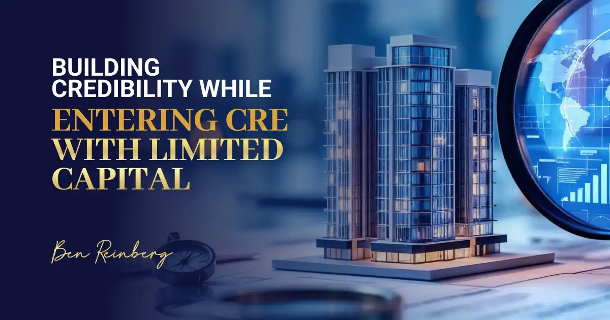 Professional property design with glass tower model and analytical chart