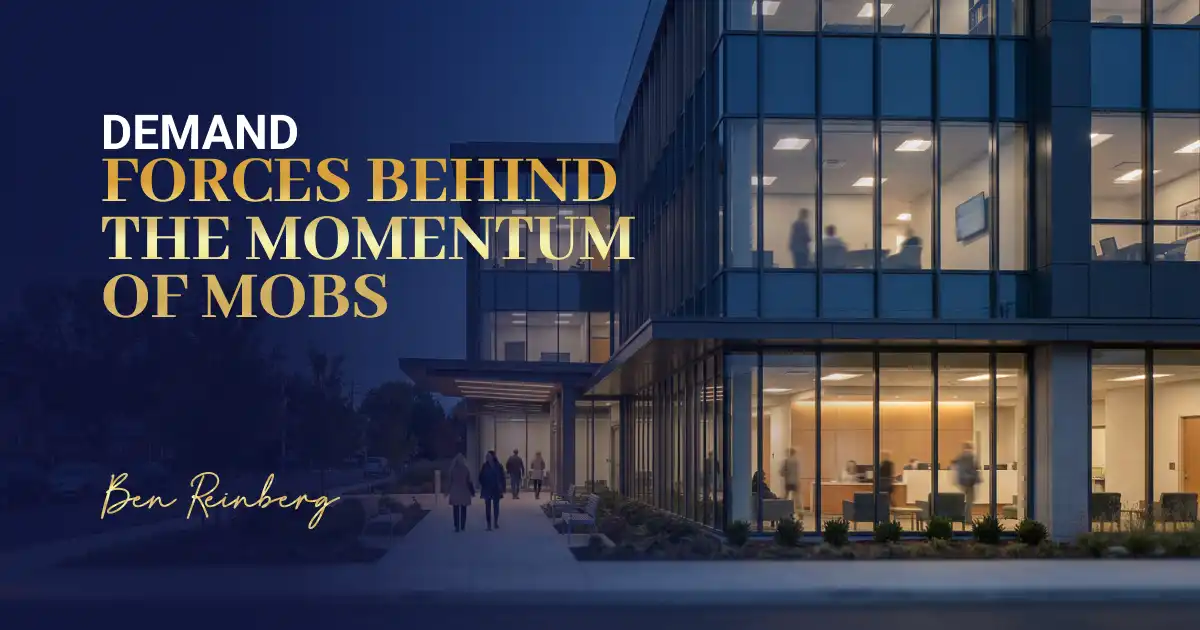 Modern medical office building design showcasing MOB demand in commercial real estate