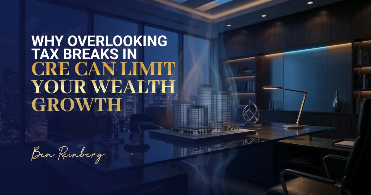 Executive workspace and tower display tied to tax benefits of commercial real estate