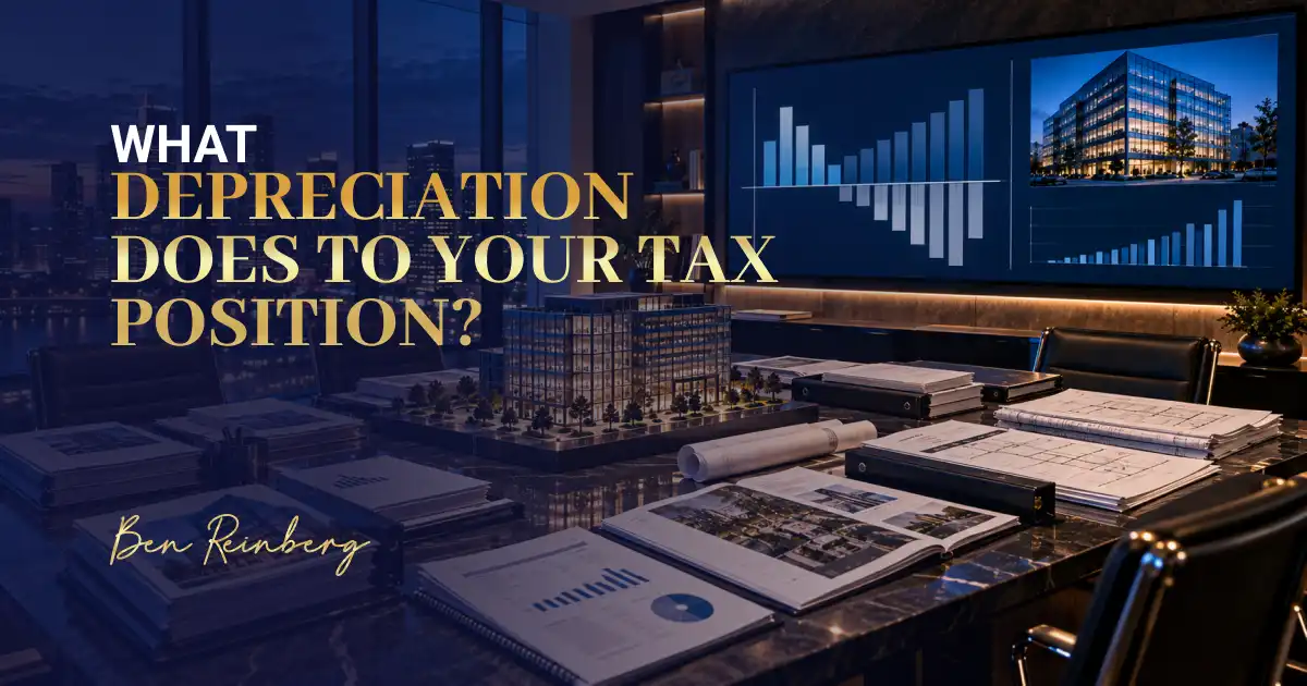 Overview of how depreciation on real estate affects an investor's tax position.