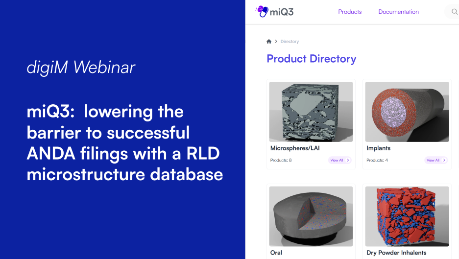 Webinar thumbnail: miQ3 lowering the barrier to successful ANDA filings with microstructure equivalence