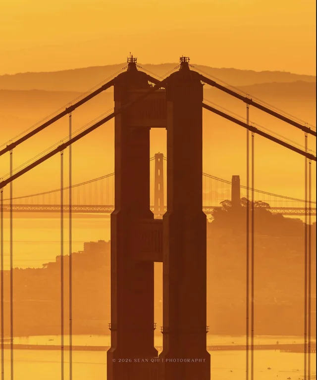Golden Gate Bridge in golden light, the cover image for AxEC Tech Talk ’26.