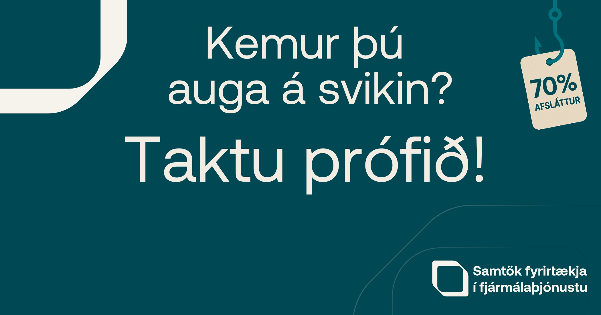 Ekki láta nappa af þér í nóvember - Taktu netsvikapróf SFF