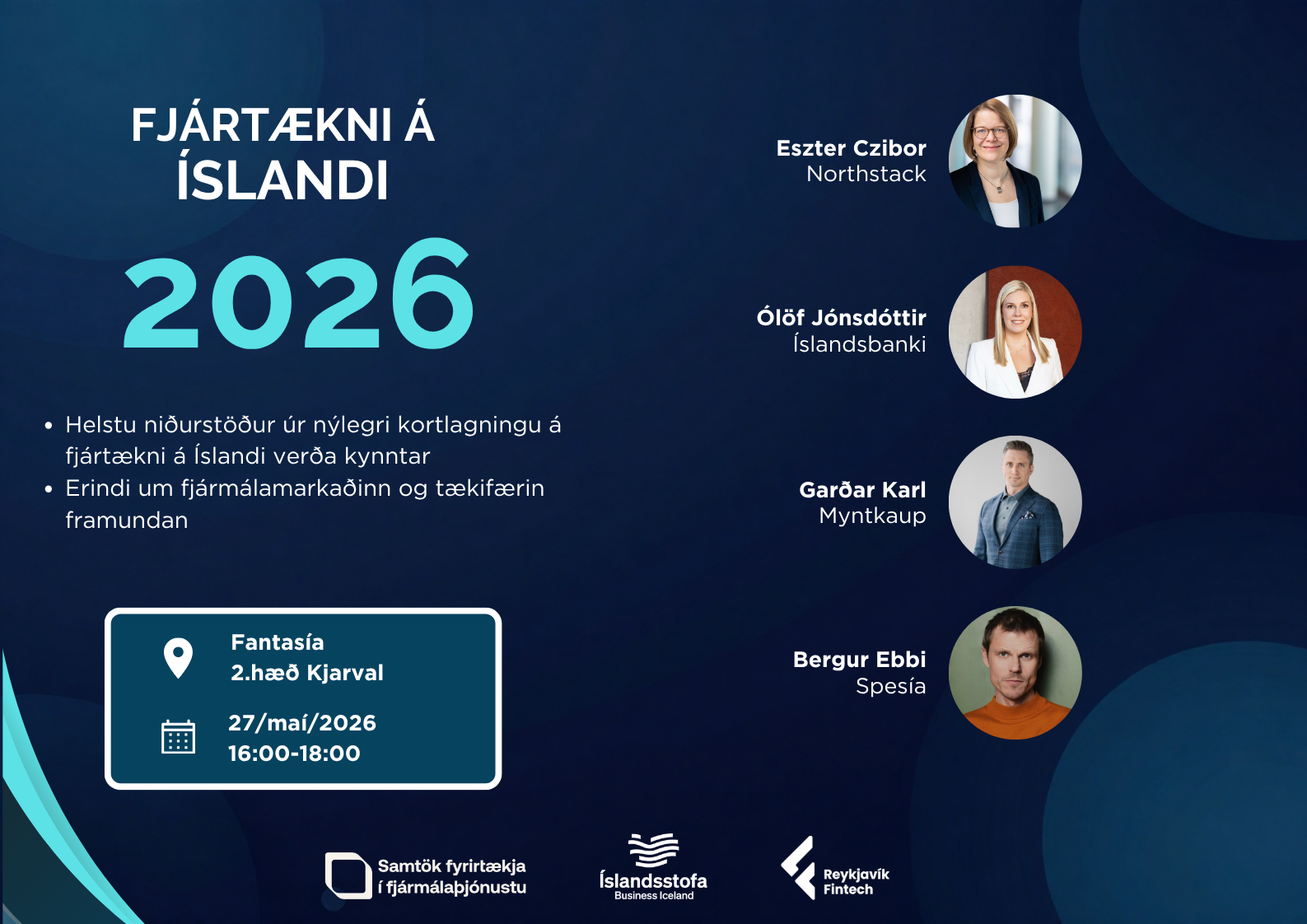 Fjártækni á Íslandi 2026 - viðburður 27. maí