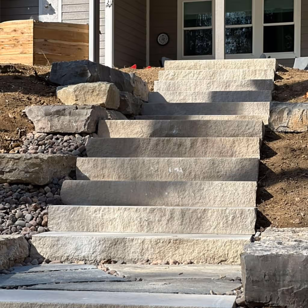 Outdoor firepit installation