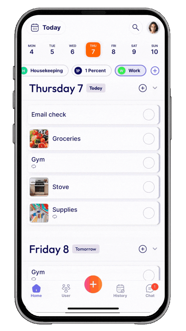A display of Tasa app visual interface