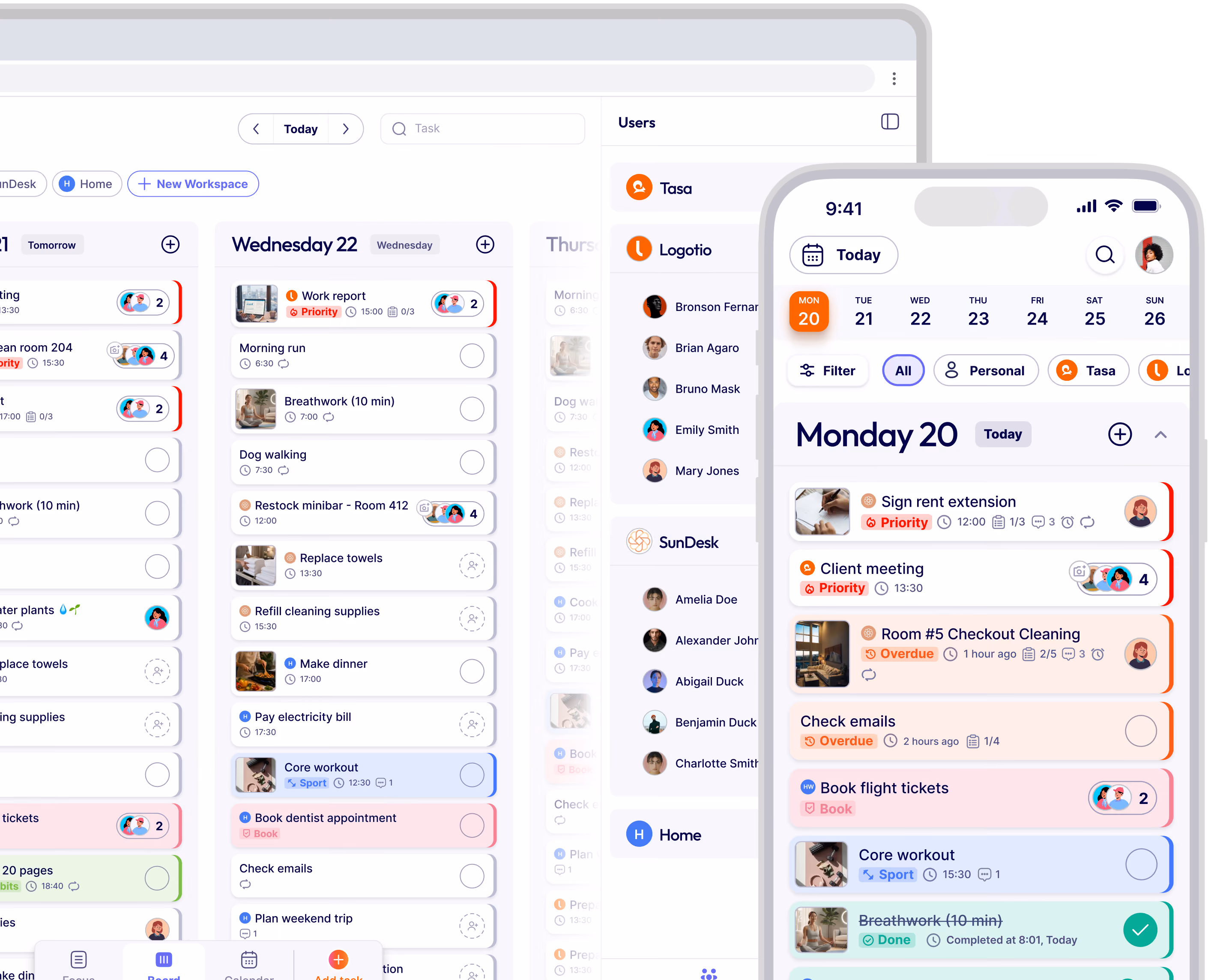 multiplaform task management tool with API integration
