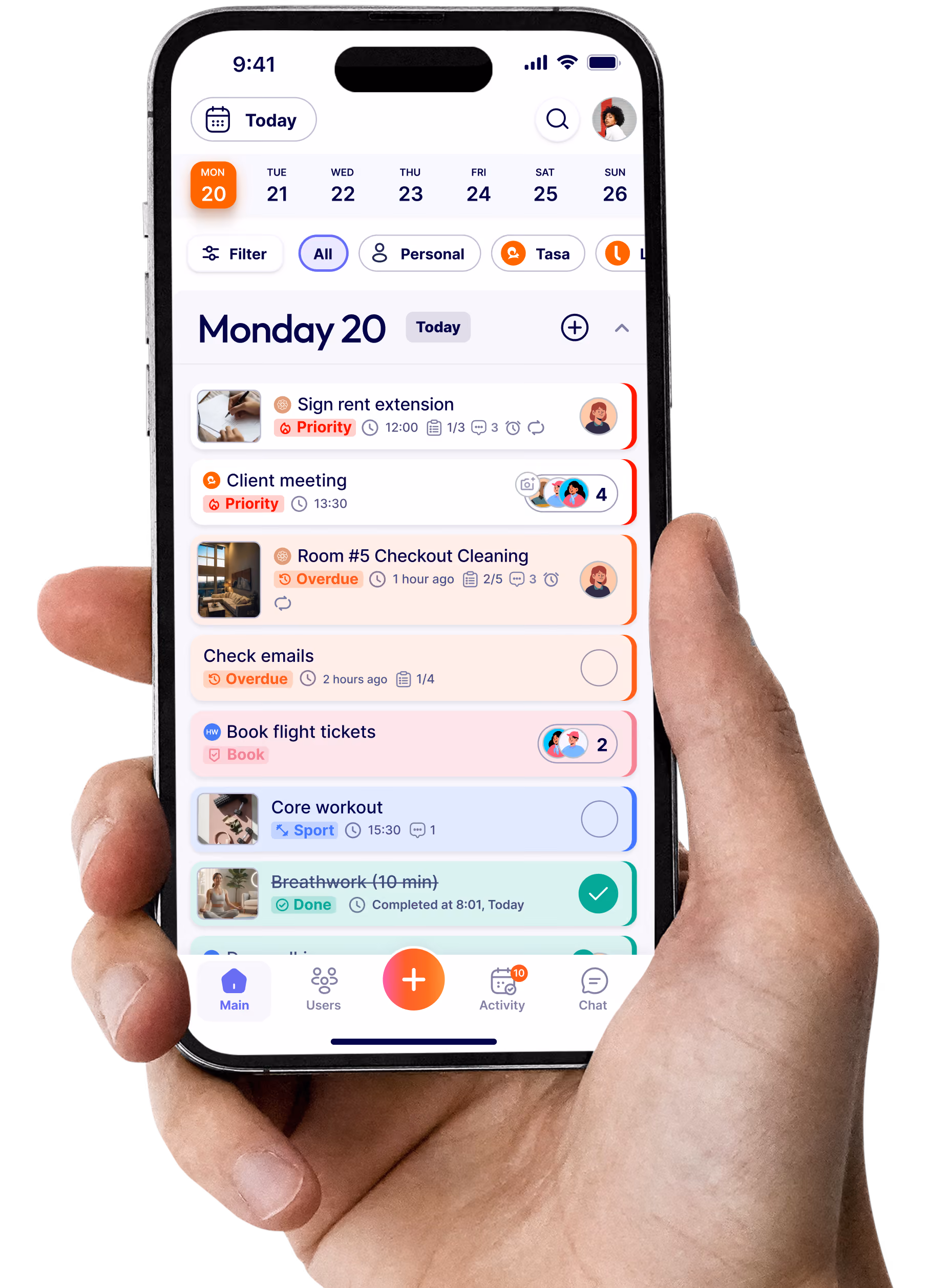 Tasa mobile task management tool preview