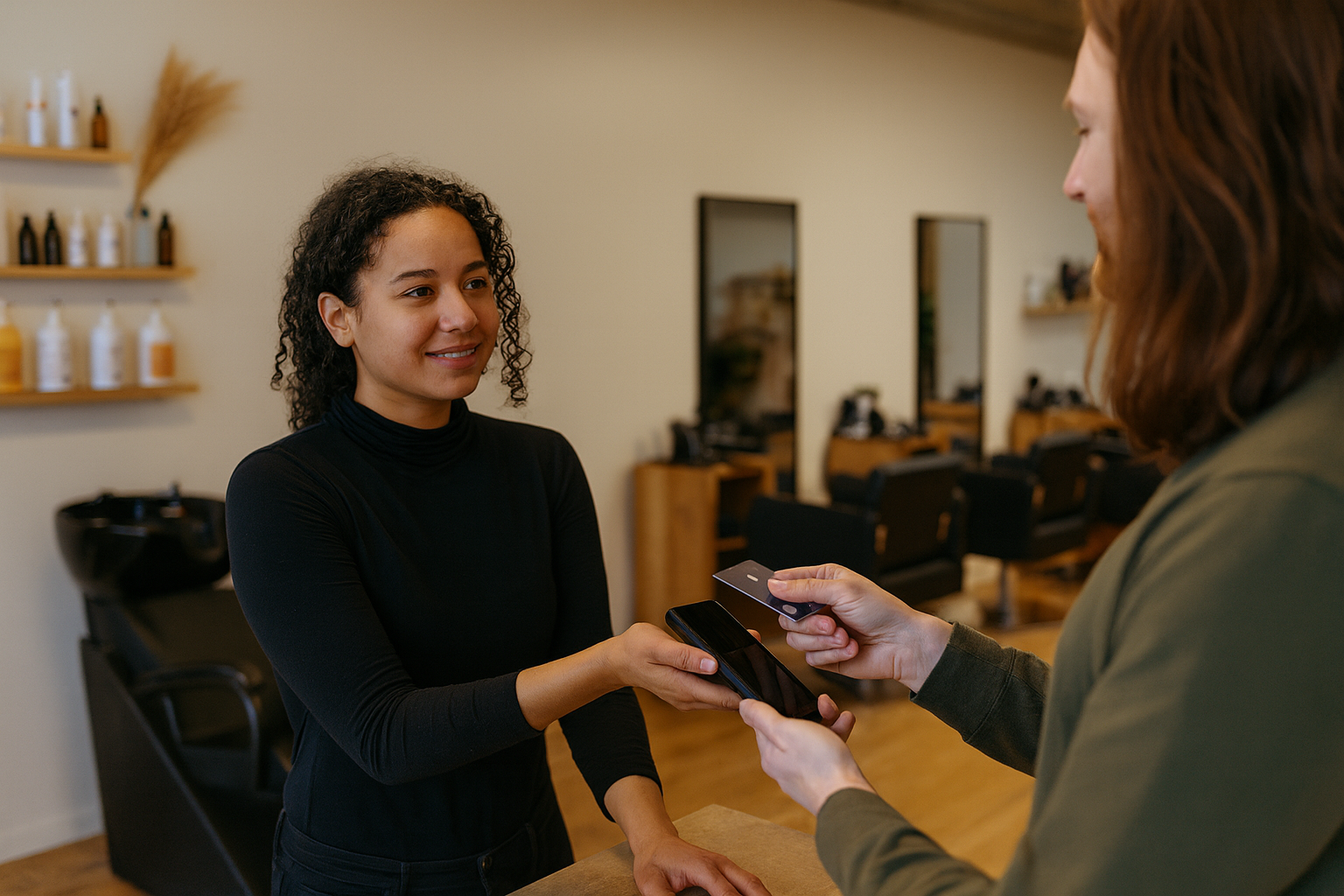 Accept payments with your JIM salon POS