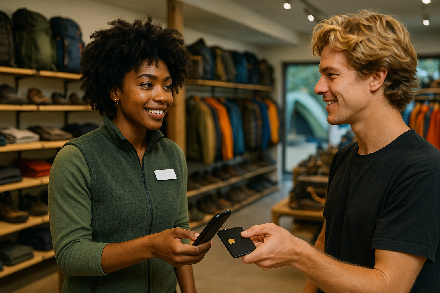 An outdoor shop POS as tough as your gear