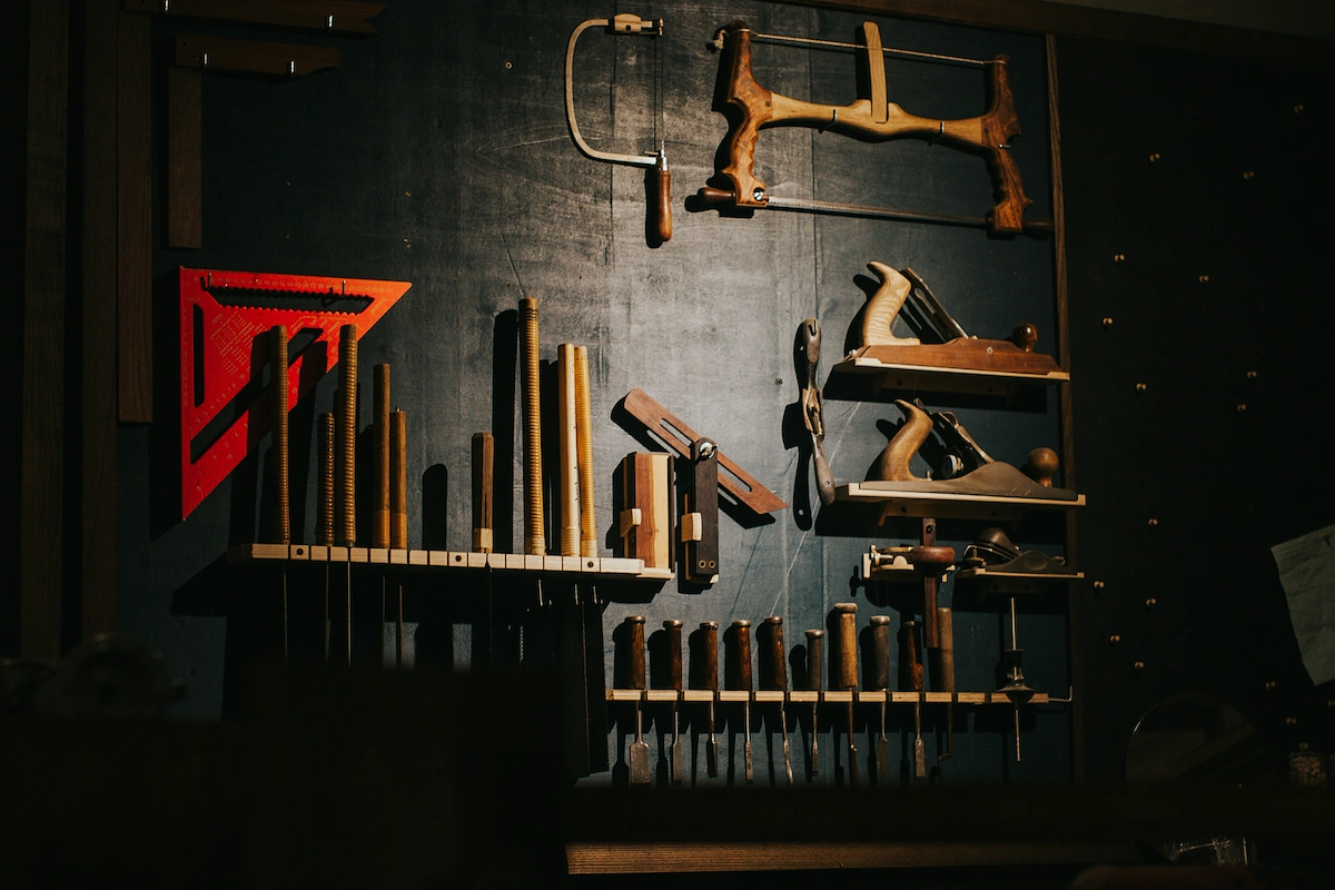 Plumbing pipes and fittings display