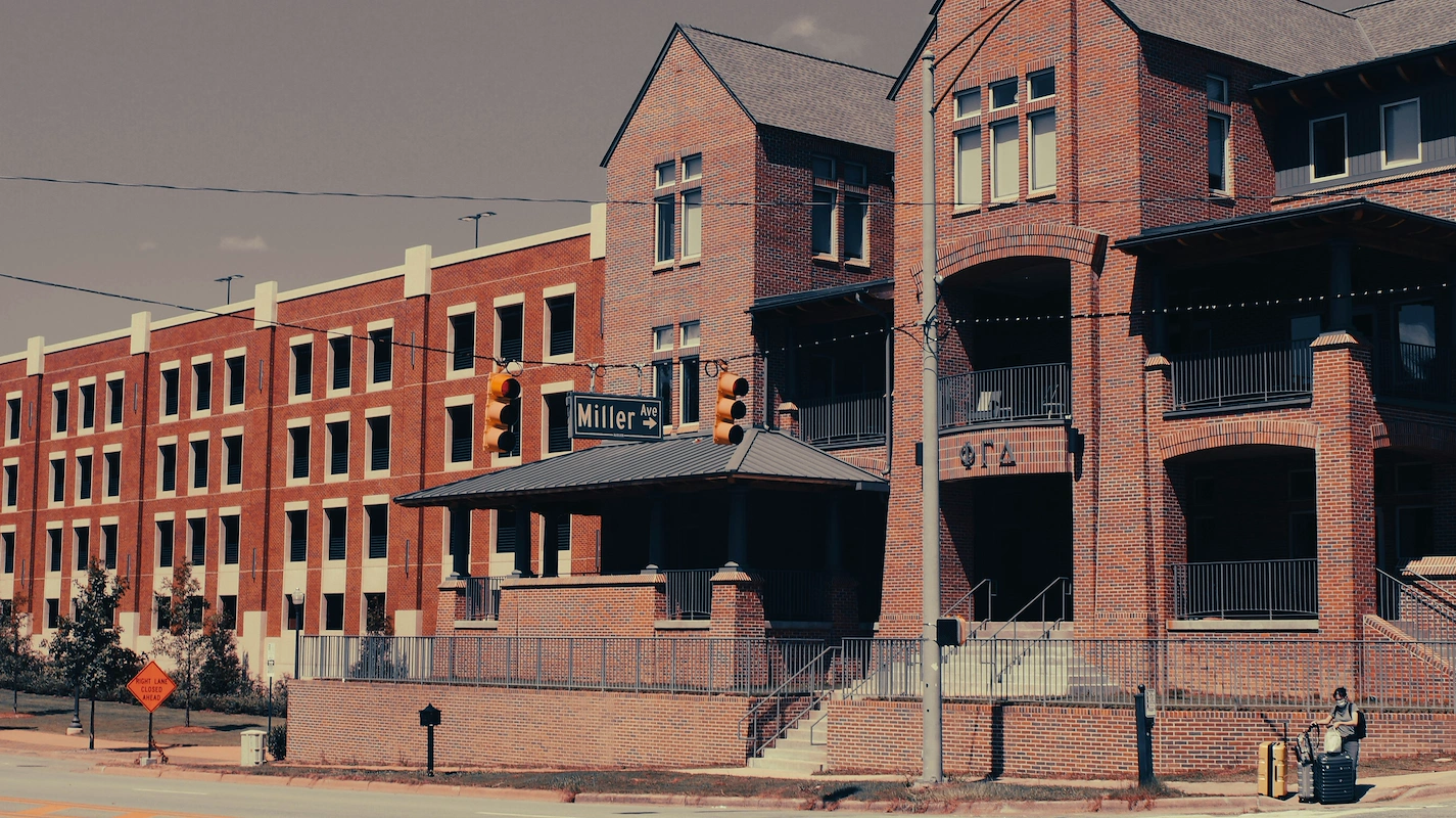 College campus buildings