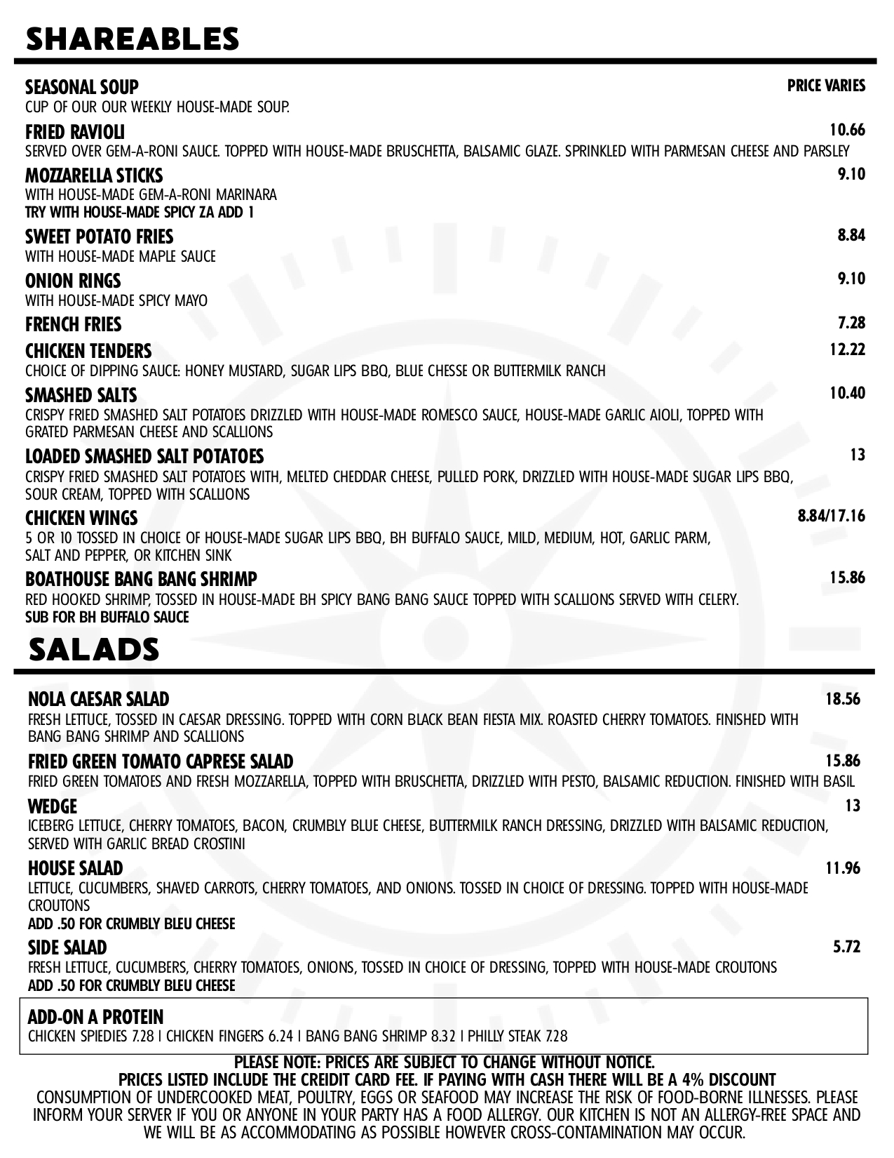 Menu Page 1
