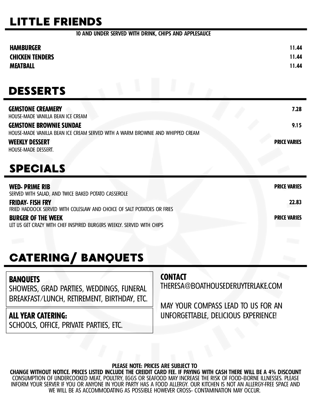 Menu Page 3
