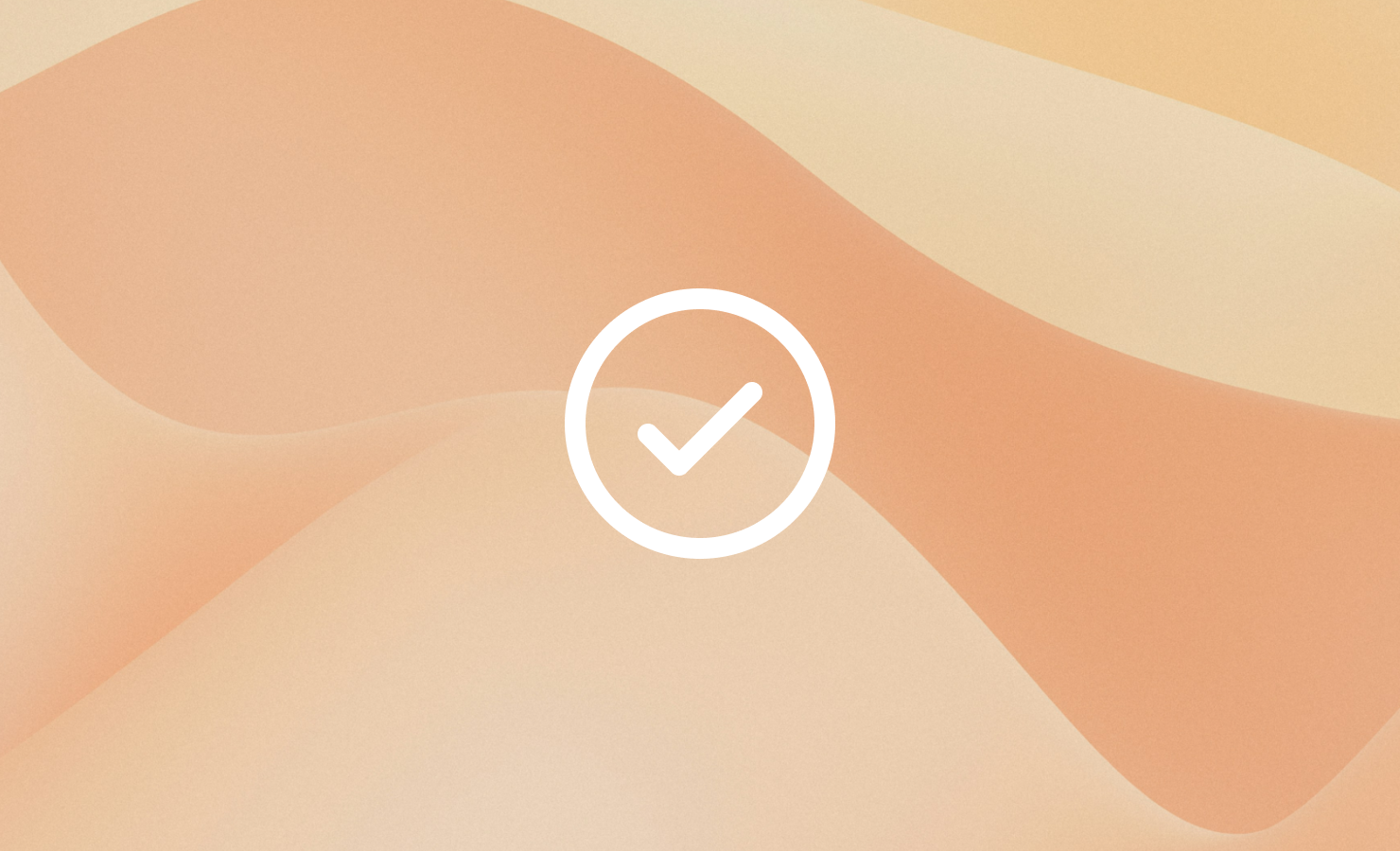 Abstract wave illustration in beige and orange gradient background.