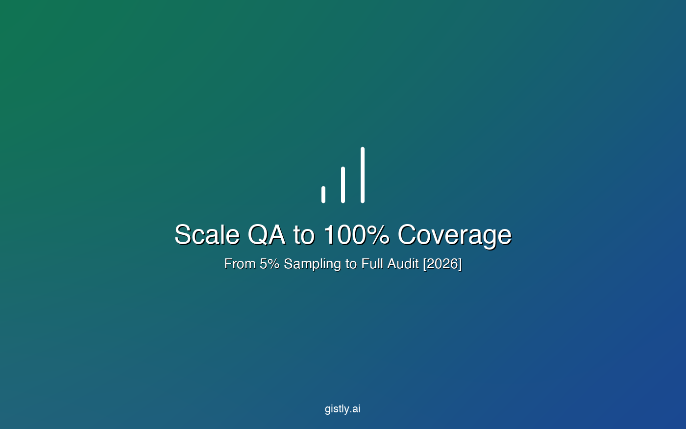 Scaling call center QA from 5 percent sampling to 100 percent coverage with AI