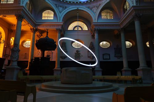 Halo for LDF23 at St Stephen Walbrook by Studio Waldemeyer