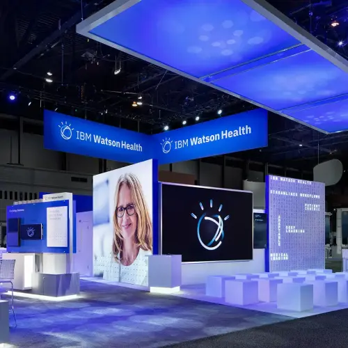 IBM Watson Health technology showcase at a healthcare innovation event.