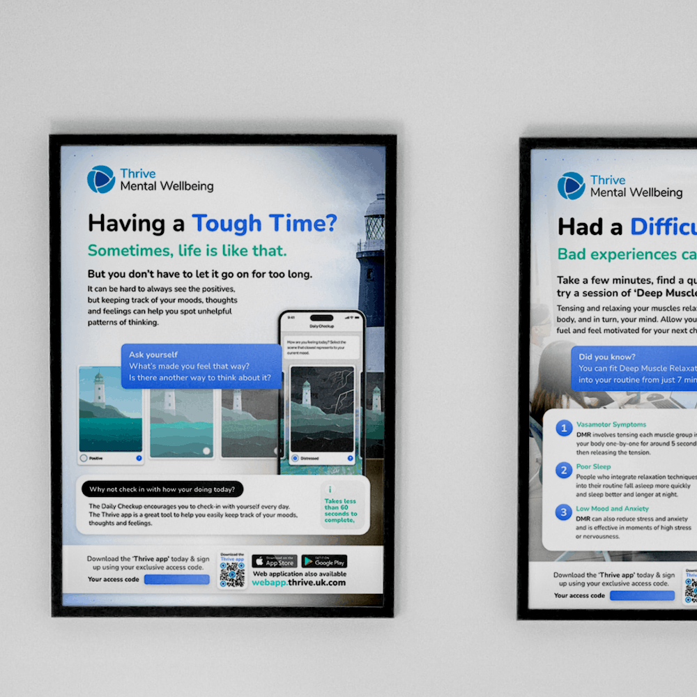 A mockup of a website design for a logistics recruitment company based in the United States. A Macbook computer sitting on a grey speckled table, showing off the landing page of a beautiful dark themed website.