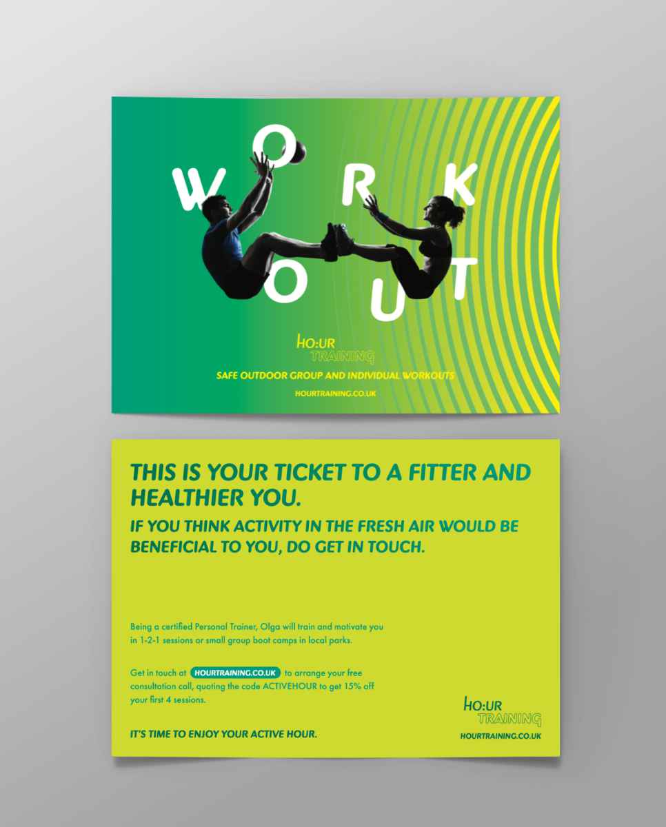 Ho:ur Training flyer design