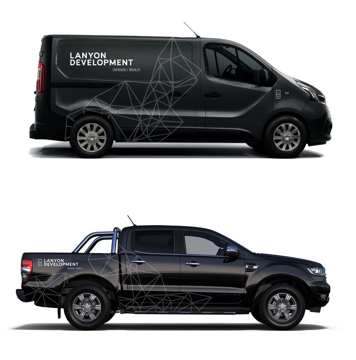 Lanyon Development vehicle branding design