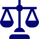 Icon of a balanced scale representing justice or fairness.