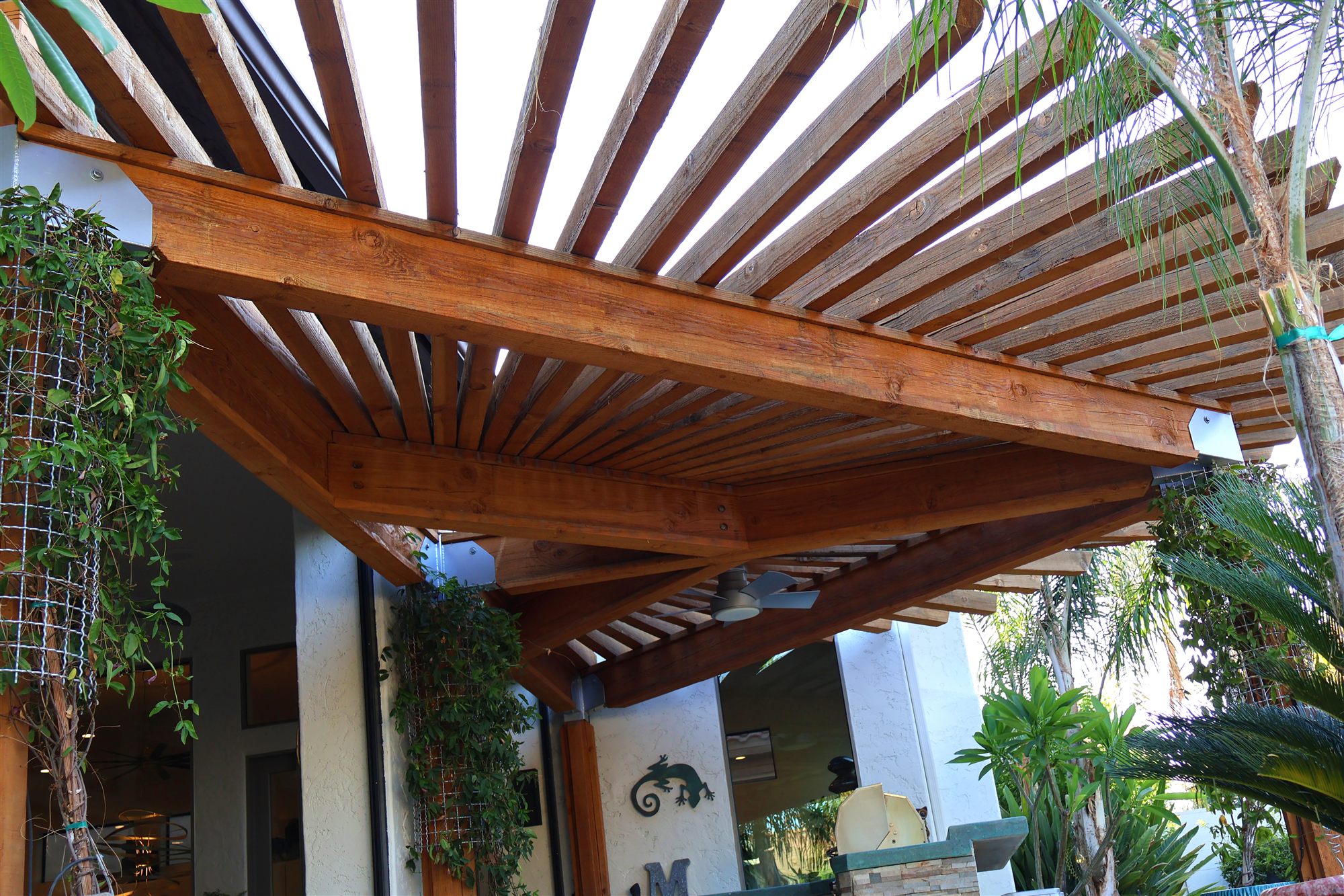 Wood Shade Array pergola design