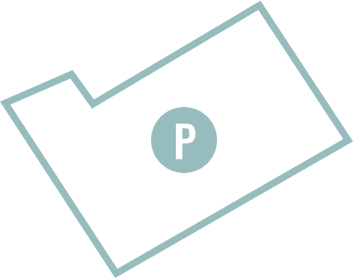 Map location of validation parking for Harvest Church