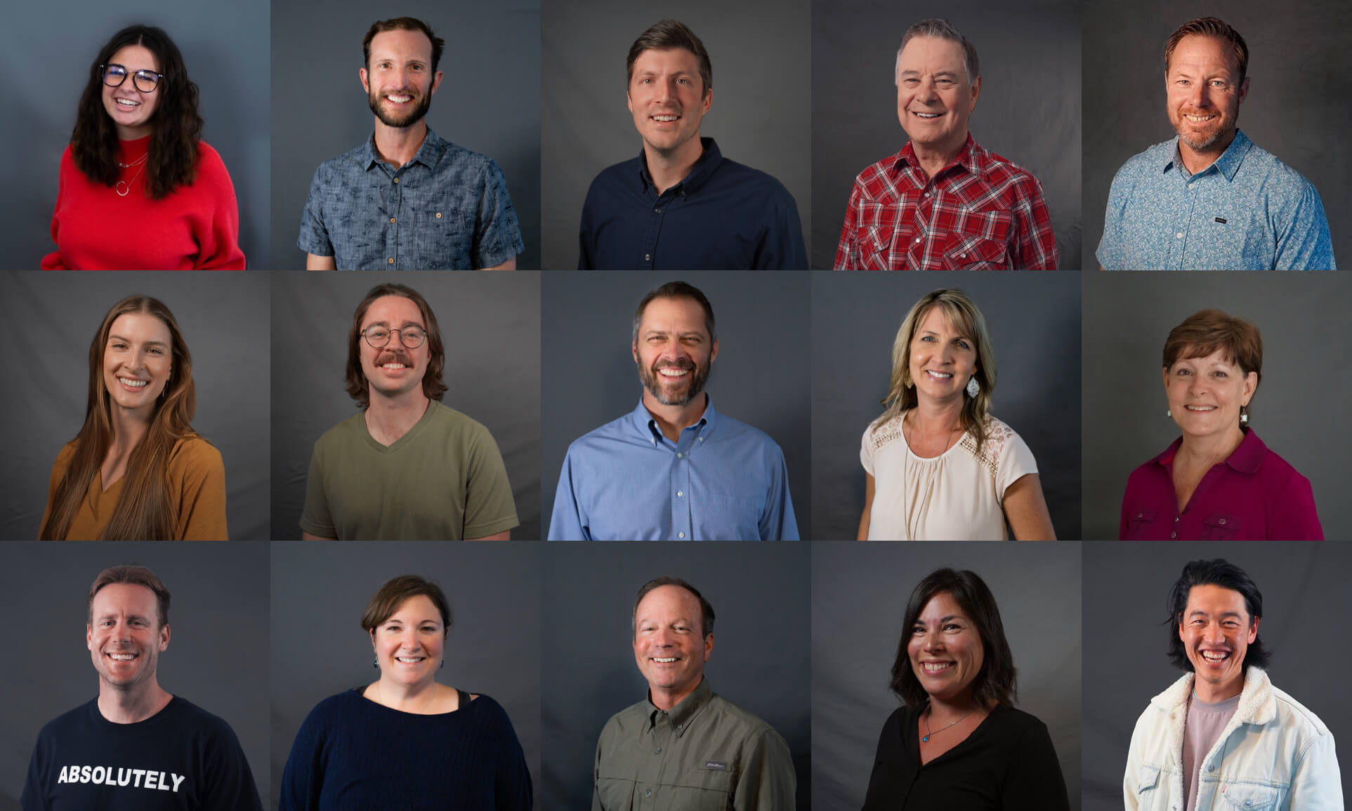 Harvest Church - staff pics in a grid