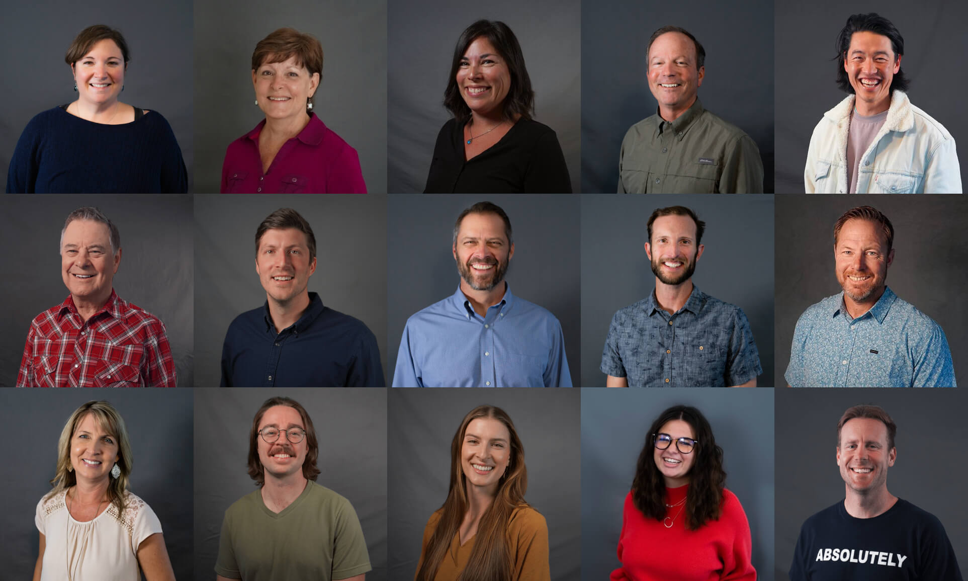 Harvest Church - staff pics in a grid