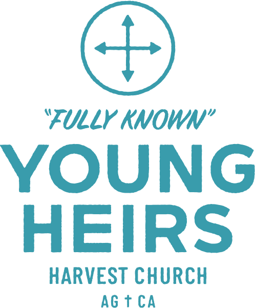 A Young Heirs youth group logo from the Christian church in Arroyo Grande, Harvest Church