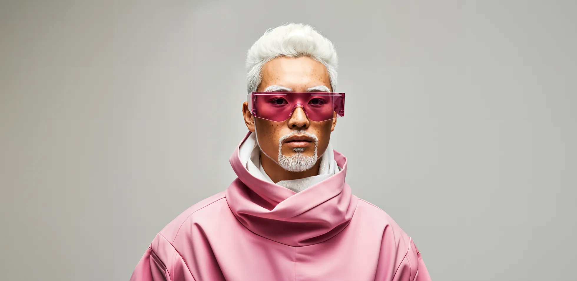 man on pink sweater