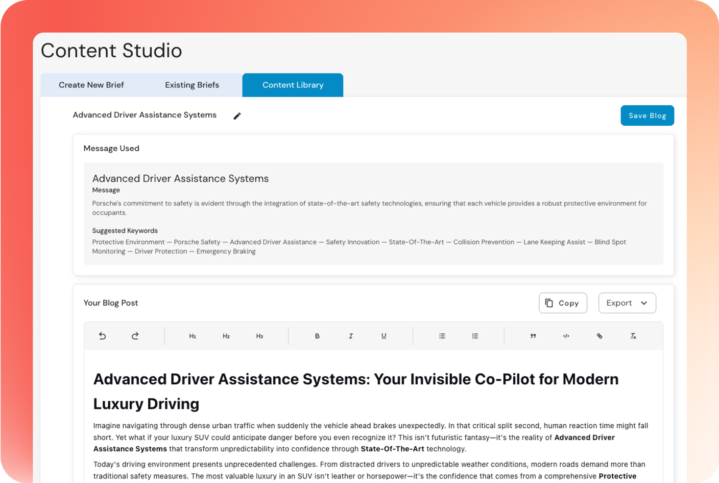 Evertune's AI Brand Index for Luxury SUVs
