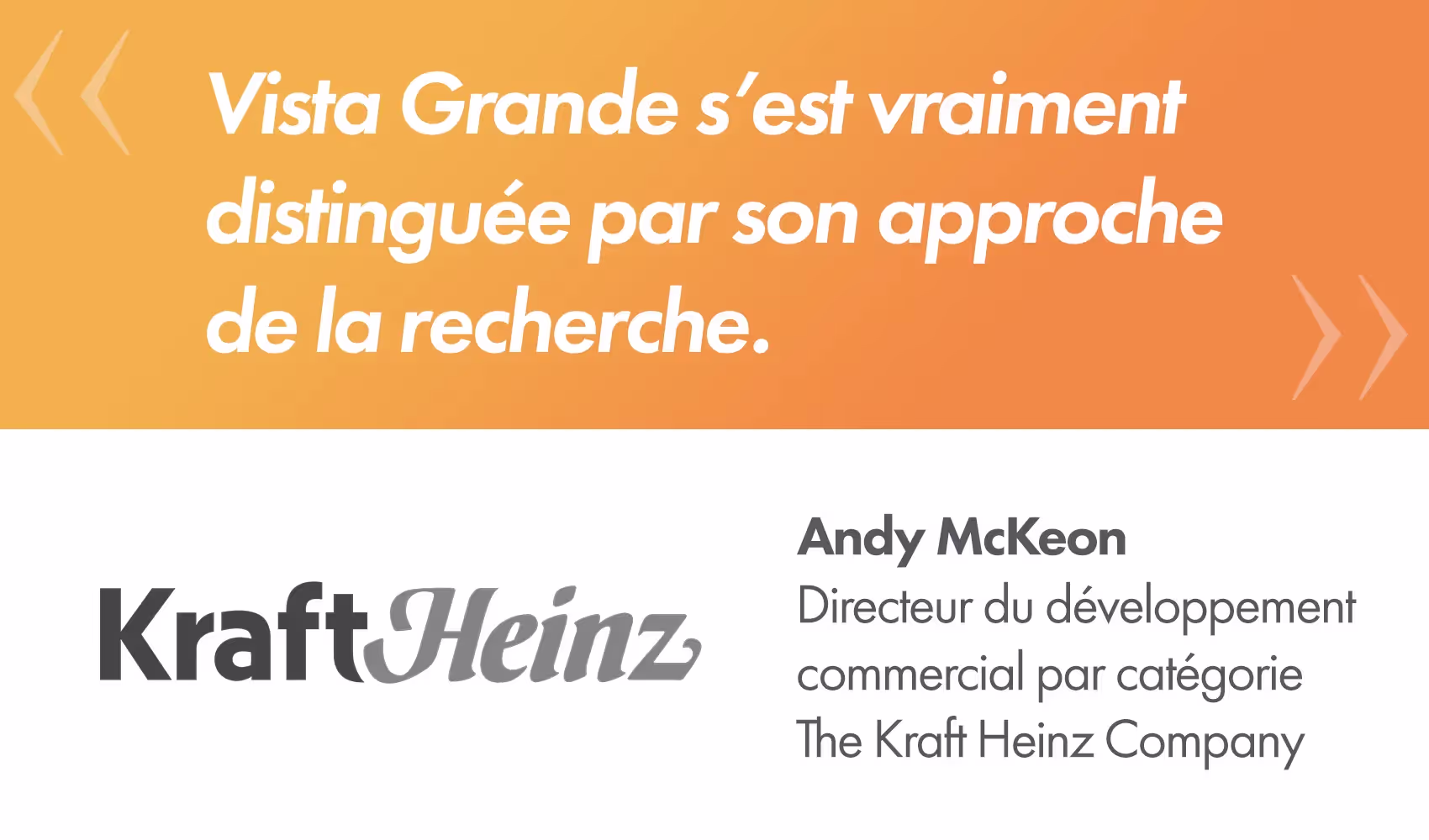 Quote praising partnership with Vista Grande, attributed to Atticus Morton, Director at Bel Groupe, with company logo.