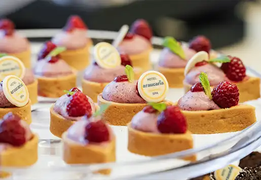 Crème brûlée au buffet de l'araucaria