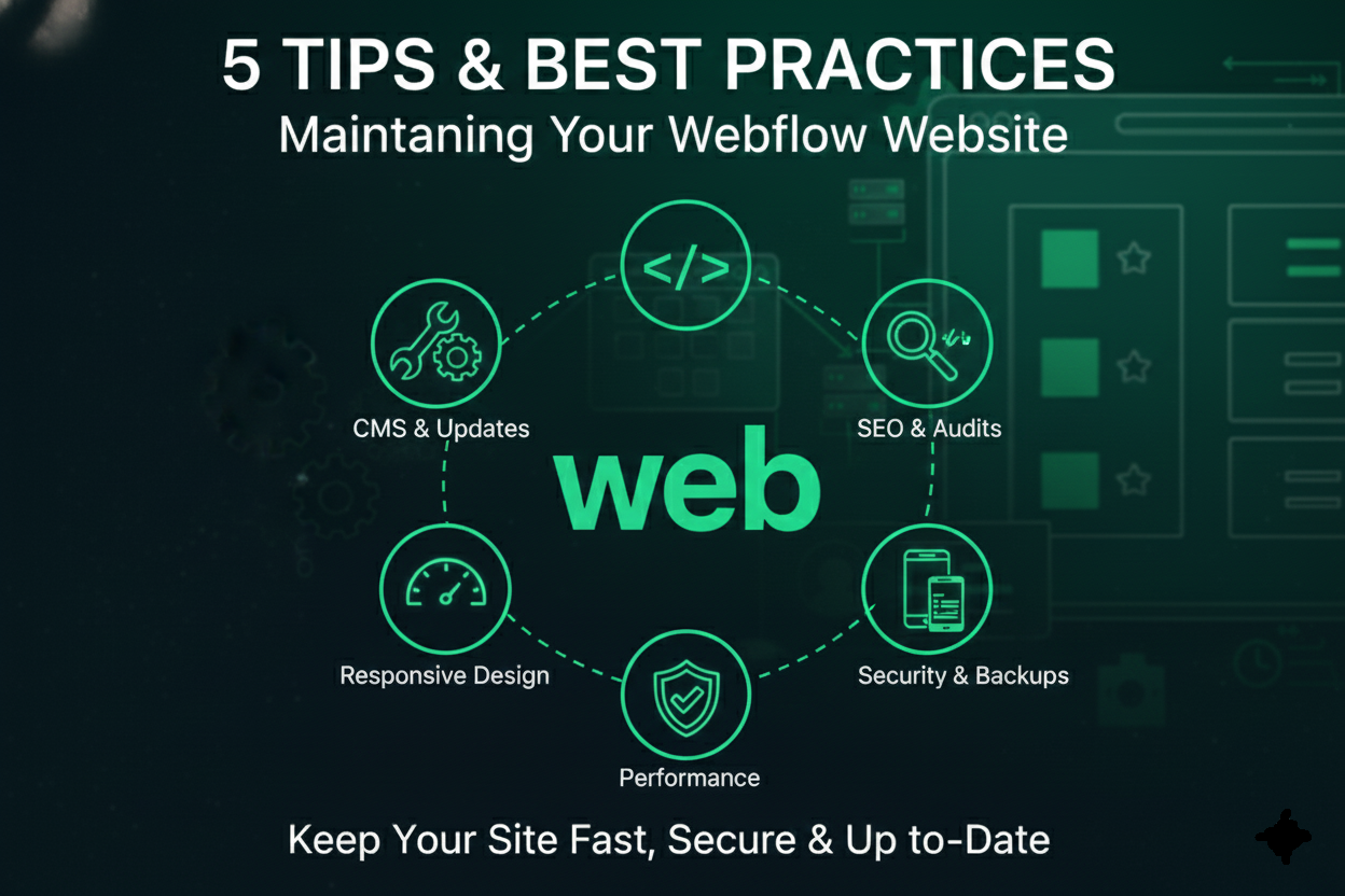 5 Tips & Best Practices for Webflow Website Maintenance