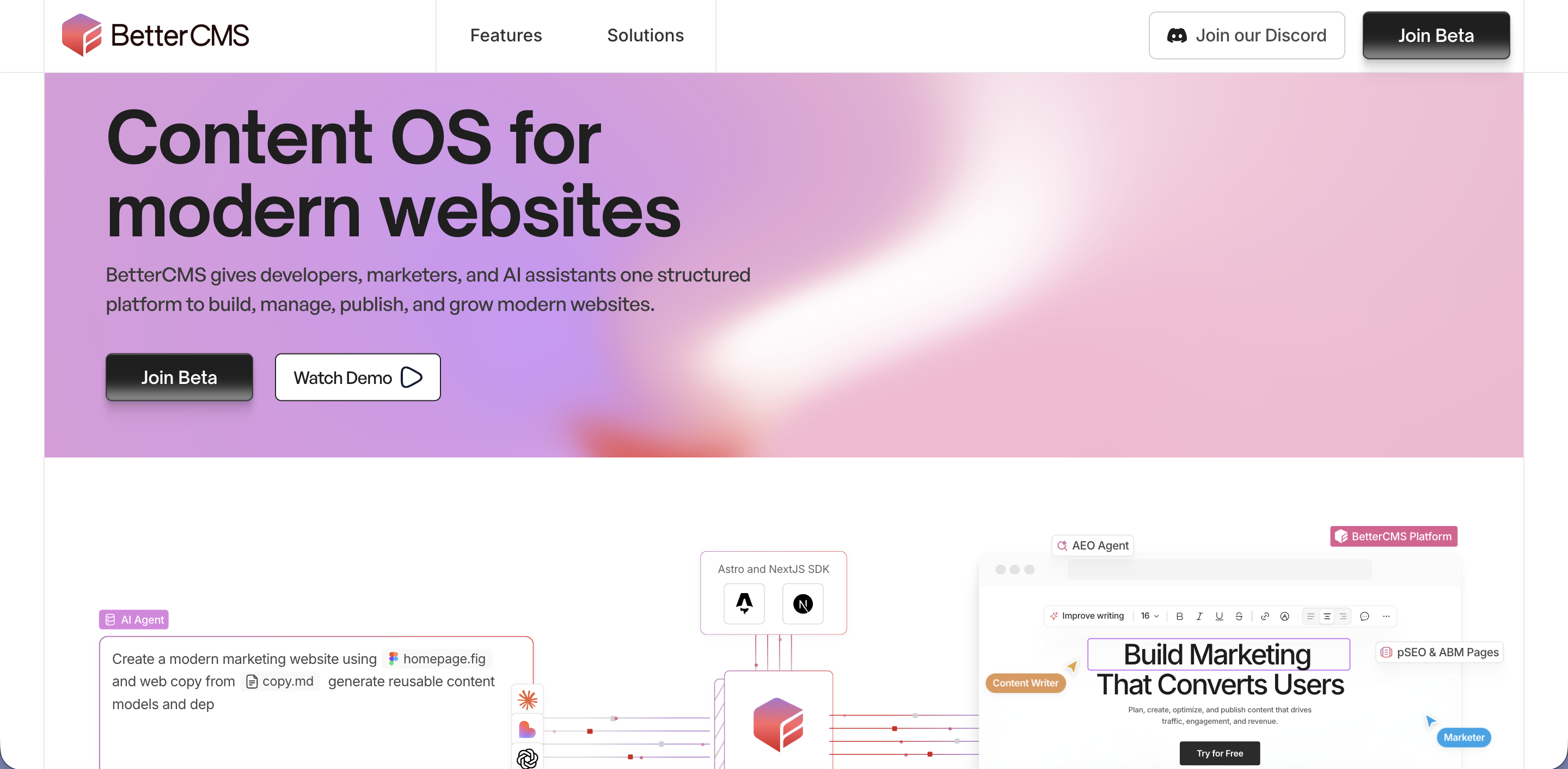 better cms homepage